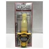 No spill fuel nozzle can spout