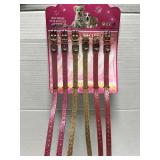 Pack of six 14 inch pet collars