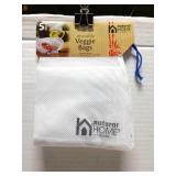 Natural home 5 pack reusable veggie bags