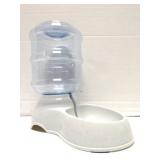 Amazonbasics plastic pet water dispensing bowl