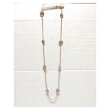 Michael Kors 38" heritage monogram necklace