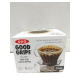 OXO good grips glass pour over coffee dripper