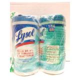 Lot of 2 Lysol disinfecting wipes