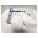 Case of (200) 25 gal. White trash bags