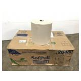 Case of 6 rolls brown paper hand towel