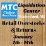 MTC Liquidation Jan. 14th - Retail Overstocks &  Returns
