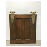 Antique oak wood Beauty Refrigerator door