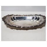 Stamped Silver on Copper serving dish