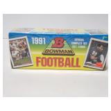 Sealed box of 1991 Bowman Football cards