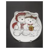 Santa Bear plate 1987