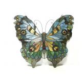 Large stained glass hanging butterfly