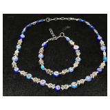 Petite beaded fish necklace & bracelet