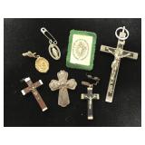 Catholic religious rosary pieces, relics, etc.