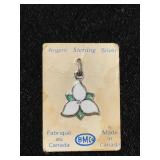 Petite sterling silver pendant - stamped