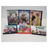 Six comedy movies on DVD