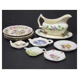Gravy boat and tea dishes