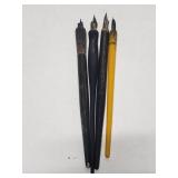 Four vintage fountain pens
