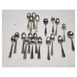 Collection of dessert tea spoons