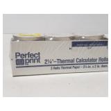 Pack of thermal calculator paper rolls