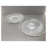 Glass deviled egg and appetizer platters