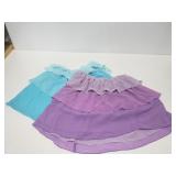 Two ombré ruffled skirts - size L / XL