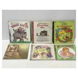 Six small vintage Little Golden books