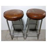 Pair of Vintage Admiral chrome bar stools