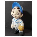 Chalkware baseball boy figure