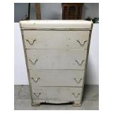 Antique white project dresser