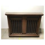 Vintage record player Stereo Console on wheels
