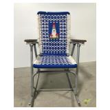 Vintage woven aluminum lighthouse rocking chair