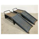 Pair of steel automotive ramps w/ removable ramps