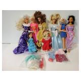 Eight dolls & accessories