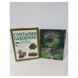 Two gardening hardcover coffee table books