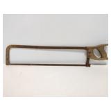 Antique wood handle 22.5" hacksaw
