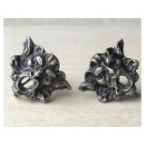Sterling silver gargoyle earrings