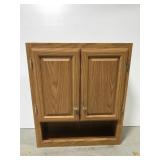 Oak finish wall cabinet - 29 in x 24 in