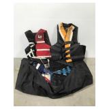 Lot of 8 quality life preserver vests in large bag