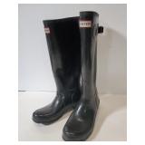 Hunter tall rubber boots; size: 6M/7F