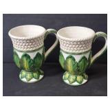 Fitz and Floyd ceramic Cape Town mugs; 2 pcs.