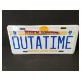 Sealed "Back to the Future" metal novelty plate