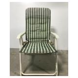 Folding padded lawn chair