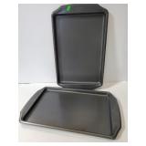 Two Wilton heavy baking sheets