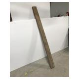 Salvaged barn wood lumber section