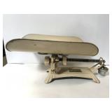 Vintage metal Detecto baby scale