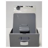 Metal index tray w/ alphabetical divider cards new