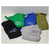 Five genuine concert crew t-shirts
