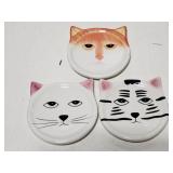 Bandwagon ceramic cat coasters