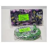 Vera Bradley long wallet and coin pouch- new