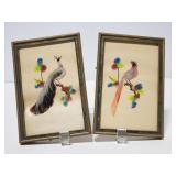 Vintage Mexican feather art